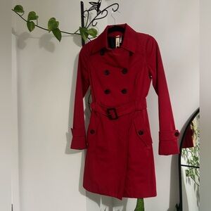 Soia & Kyo Red Double-Breasted Coat